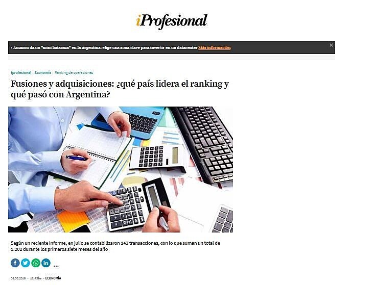 Fusiones y adquisiciones: qu pas lidera el ranking y qu pas con Argentina?